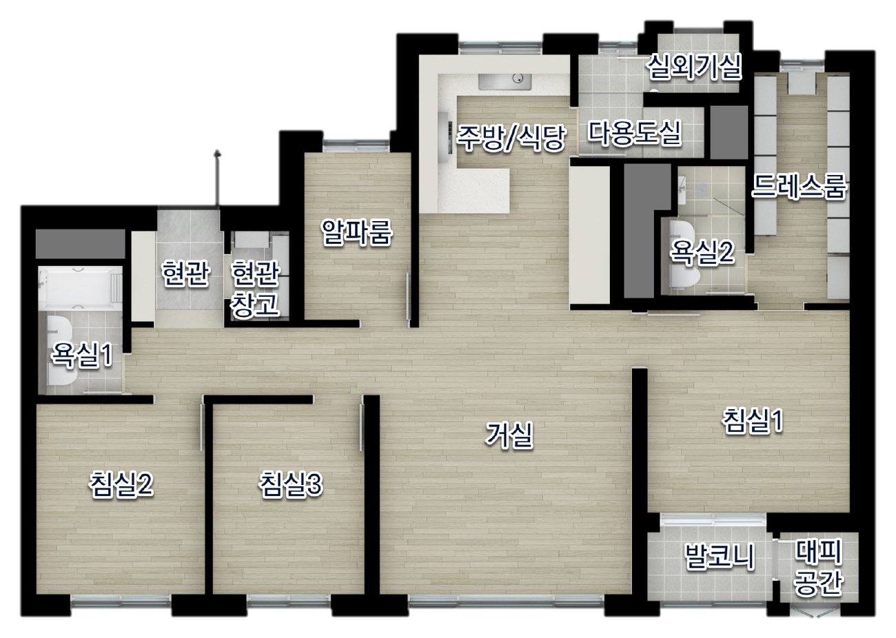 84㎡A 평면도